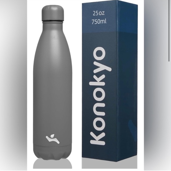 Konokyo Gray Water Bottle - Picture 1 of 4